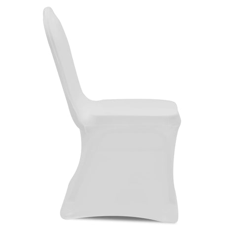 Couverture de chaise Vidaxl Stretch White (50 pièces)