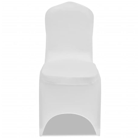 Couverture de chaise vidaxl extensible blanc (6 pièces)