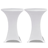 Vidaxl stoe Table Cover Streck Ø60CM White (2 Stécker)