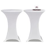 Vidaxl stoe Table Cover Streck Ø60CM White (2 Stécker)