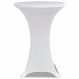 Vidaxl Stand Table Couvercle Stretch Ø70 cm blanc (2 pièces)