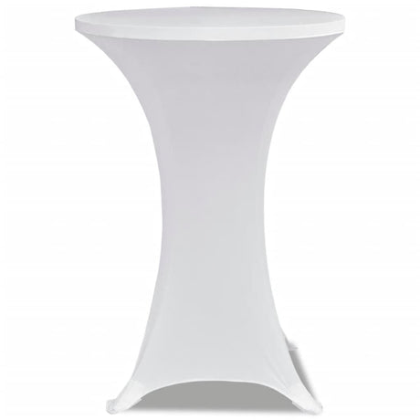 Vidaxl Stand Table Couvercle Stretch Ø70 cm blanc (2 pièces)
