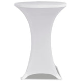 Vidaxl Stand Table Couvercle Stretch Ø80cm Blanc (2 pièces)