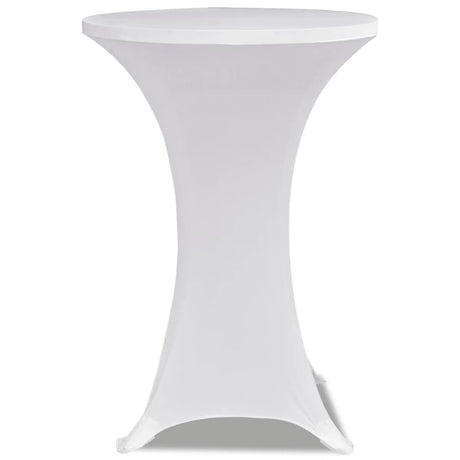 Vidaxl Stand Table Couvercle Stretch Ø80cm Blanc (2 pièces)