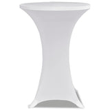 Vidaxl Stand Table Cover Cubra de Ø80 cm White (2 piezas)