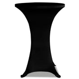 Vidaxl Stand Table Couvercle Stretch Ø60 cm noir (2 pièces)