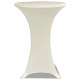 Couvre-table de support Vidaxl Stretch Ø70cm Cream (2 pièces)