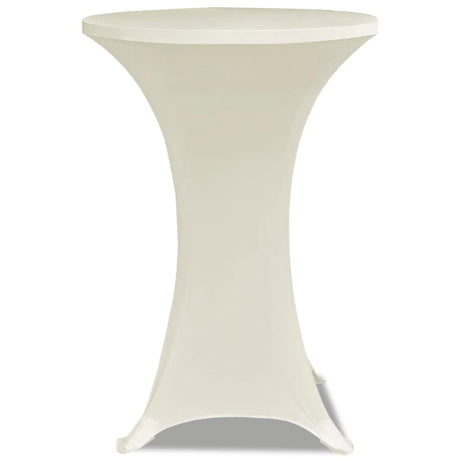 Couvre-table de support Vidaxl Stretch Ø80cm Cream (2 pièces)