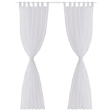Vidaxl rideau blanc 140x175 cm (2 pièces)