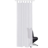 Vidaxl rideau blanc 140x175 cm (2 pièces)