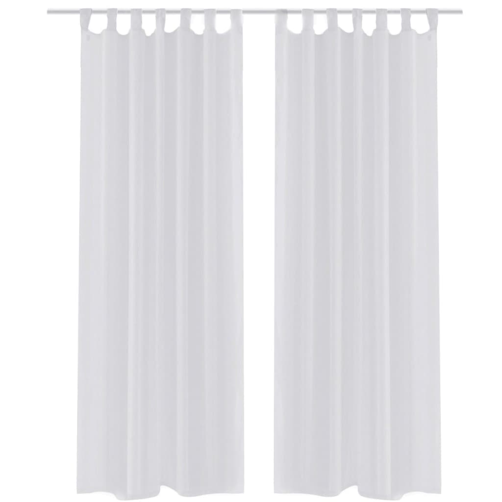 Vidaxl blanc Vetrage 140 x 225 cm 2 pièces