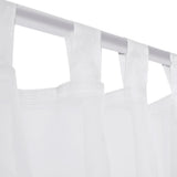Vidaxl blanc Vetrage 140 x 225 cm 2 pièces