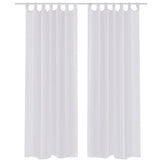Vidaxl rideau blanc 140x245 cm (2 pièces)