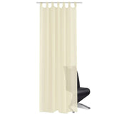 Vidaxl rideaux 2 St Translucent 140x225 cm Crème