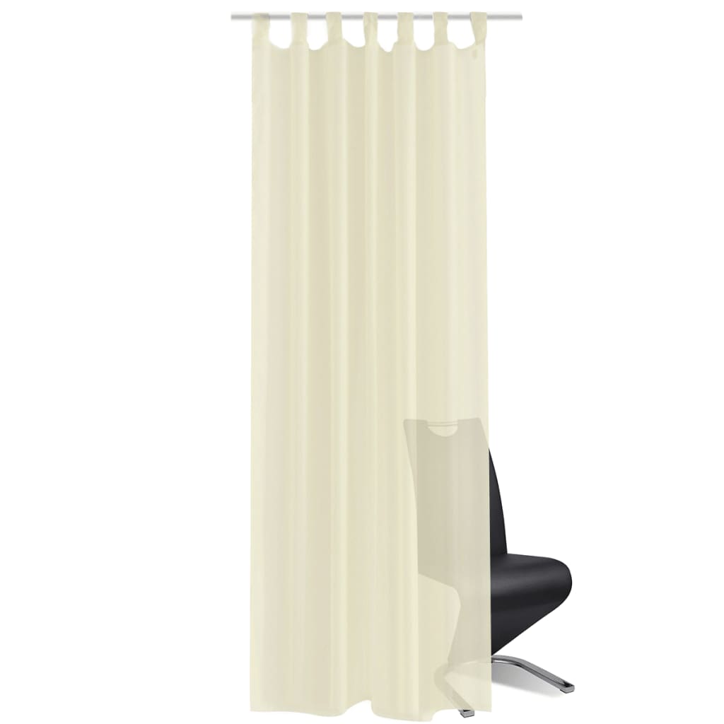 Vidaxl Curtain Cream 140x245 cm (2 stykker)