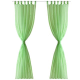 Vidaxl Curtain Apple Green 140x175 cm (2 stykker)