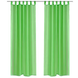 Vidaxl rideau Applegroen 140x225 cm (2 pièces)