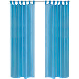 Vidaxl Turquoise Vitrage 140 x 245 cm 2 pièces