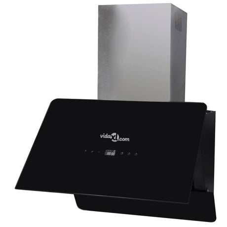 Hotte d'extracteur Vidaxl avec écran 600 mm en verre trempé noir