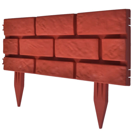 Vidaxl Border Bord 11 ST avec design en brique