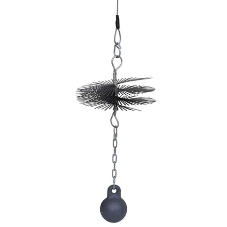 Brosse de balayage de la cheminée Vidaxl autour de Ø 20 cm