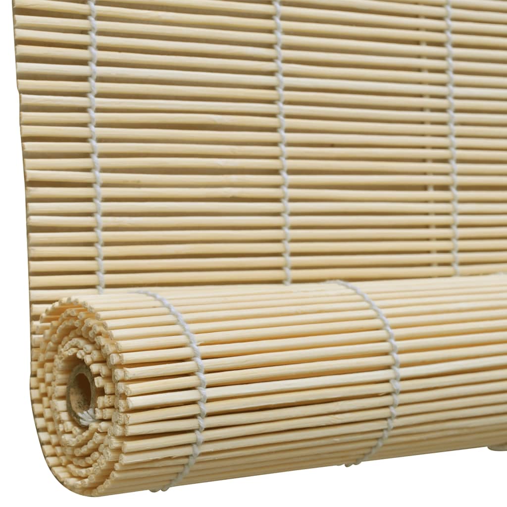 Vidaxl Roller Blind 140x160 cm Bamboo Natural