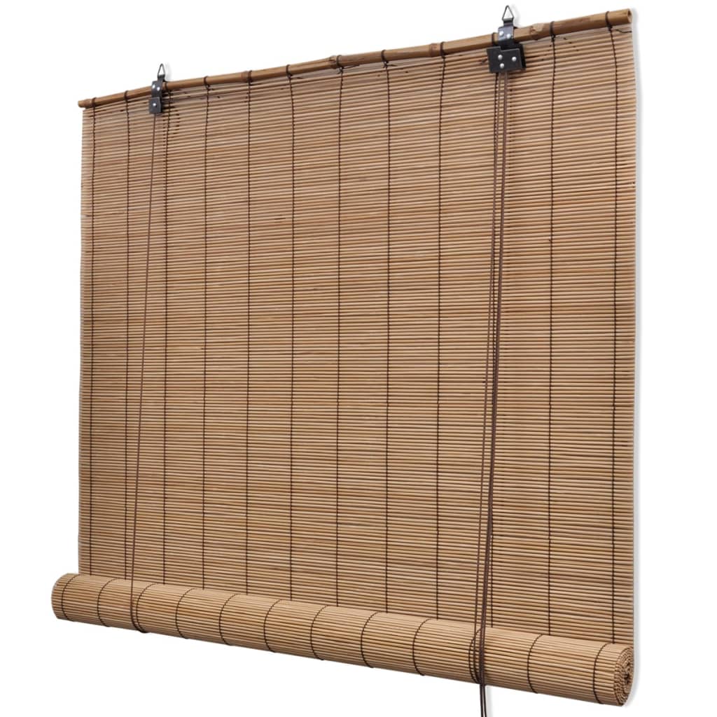 Vidaxl Roller Blind 100x160 cm Bamboo Brown