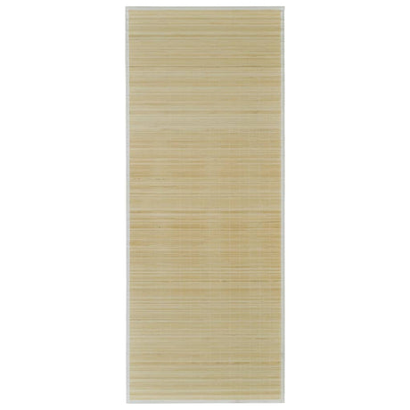 Vidaxl tapis rectangulaire 80x200 cm bambou naturel