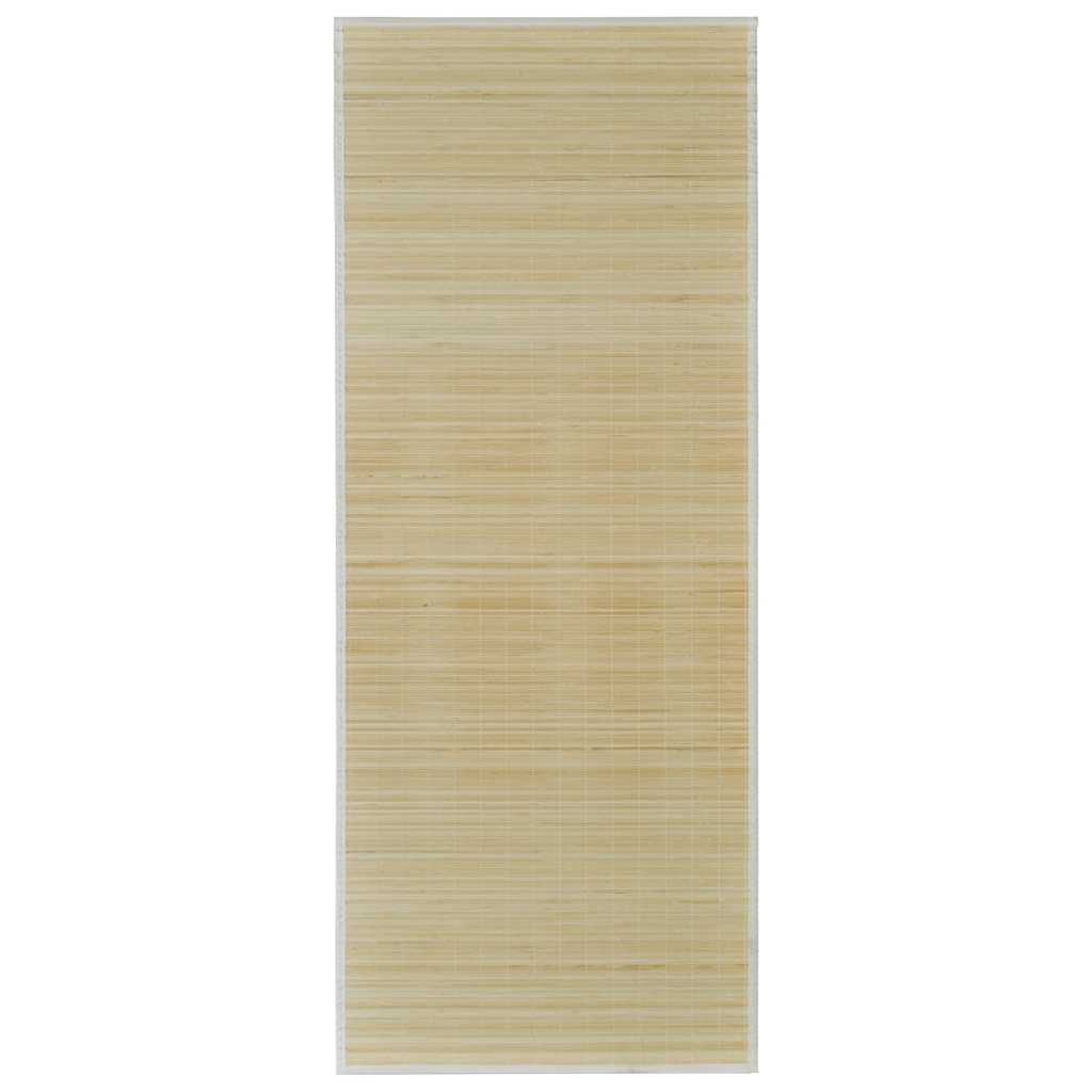 Vidaxl tapis rectangulaire 150x200 cm bambou naturel