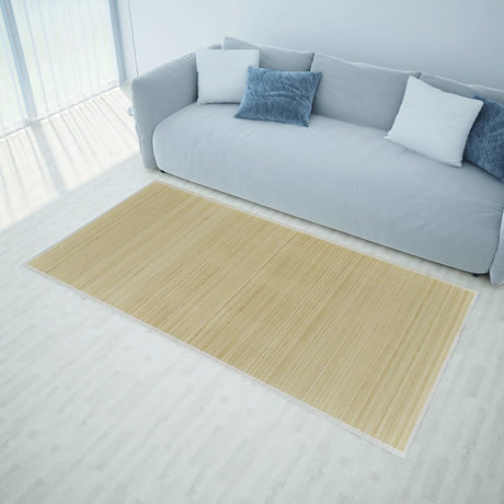 Vidaxl tapis rectangulaire 150x200 cm bambou naturel