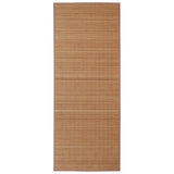 Vidaxl tapis rectangulaire 80x300 cm brun bambou