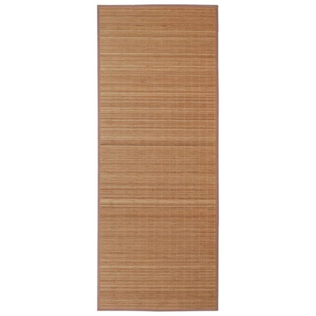 Vidaxl tapis rectangulaire 80x300 cm brun bambou