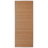 Vidaxl tapis rectangulaire 120x180 cm brun de bambou