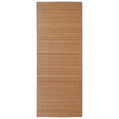 Vidaxl tapis rectangulaire 120x180 cm brun de bambou