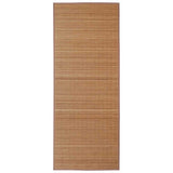 Vidaxl tapis rectangulaire 150x200 cm en brun bambou