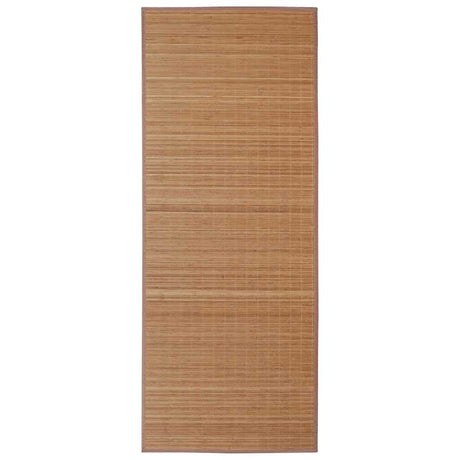 Vidaxl tapis rectangulaire 150x200 cm en brun bambou