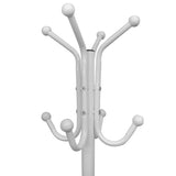 Vidaxl manteau rack de métal blanc