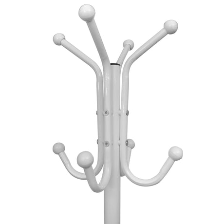 Vidaxl manteau rack de métal blanc