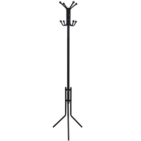 Vidaxl manteau rack métal noir