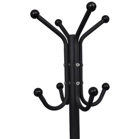 Vidaxl manteau rack métal noir