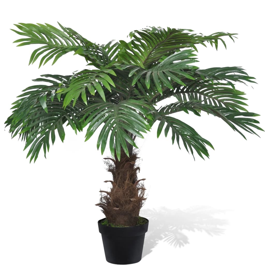 Vidaxl arbre artificiel avec cycaspalm de pot 80 cm