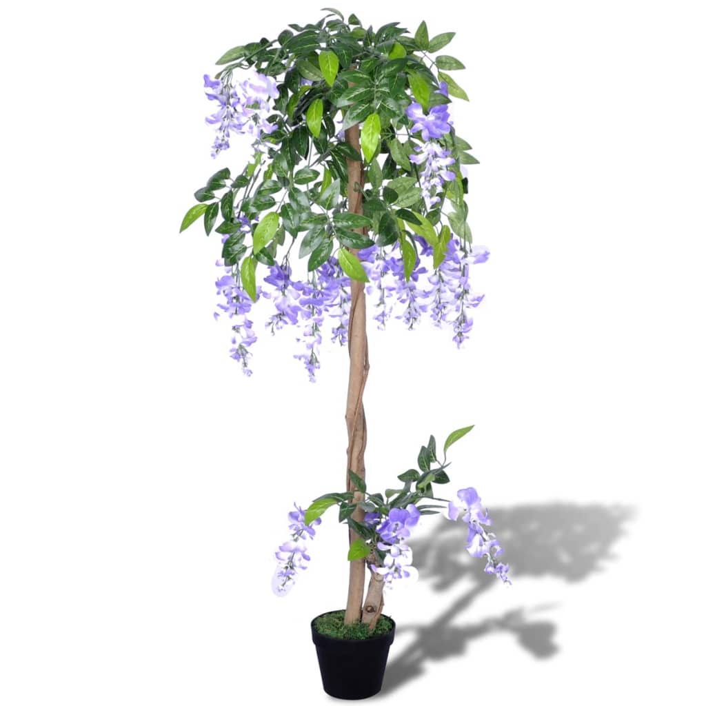 Vidaxl Artificial Plant Blue Rain With Pot 120 cm