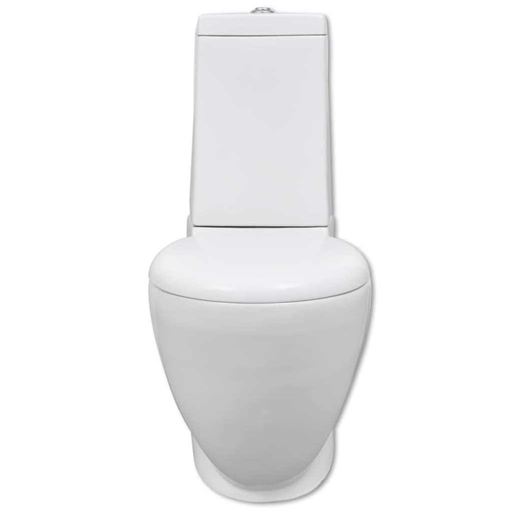 Vidaxl toaletter Bidet sett keramisk hvit