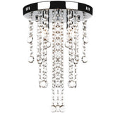 Vidaxl Plafond lampe avec des perles de cristal métal