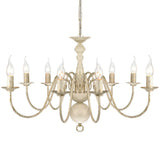Vidaxl Chandelier Metal blanc 8 x E14 Lampes