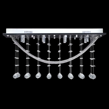 Vidaxl plafond avec verre scintillant de perles de cristal 8xg9 29 cm