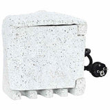 Vidaxl Garden Stop Contact with Time Switch Stone artificiel
