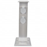 Vidaxl BuitenstopContact sur la colonne en acier inoxydable