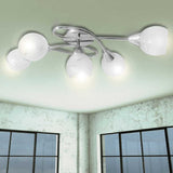 Lampe plafond Vidaxl avec boîtier en verre pour les lampes