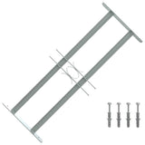 Protection de fenêtre Vidaxl réglable avec 2 RODS CROSS-RODS 500-650 mm